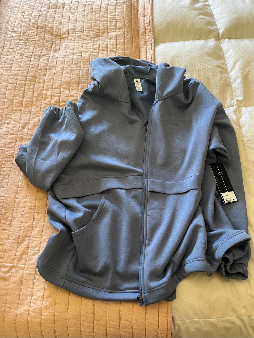Velocity Women's Slate Blue Full-Zip Hoodie